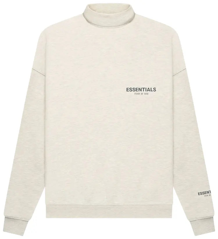 FEAR OF GOD FOG ESSENTIALS Mockneck - Oatmeal (Core Collection / Core 1.0)
