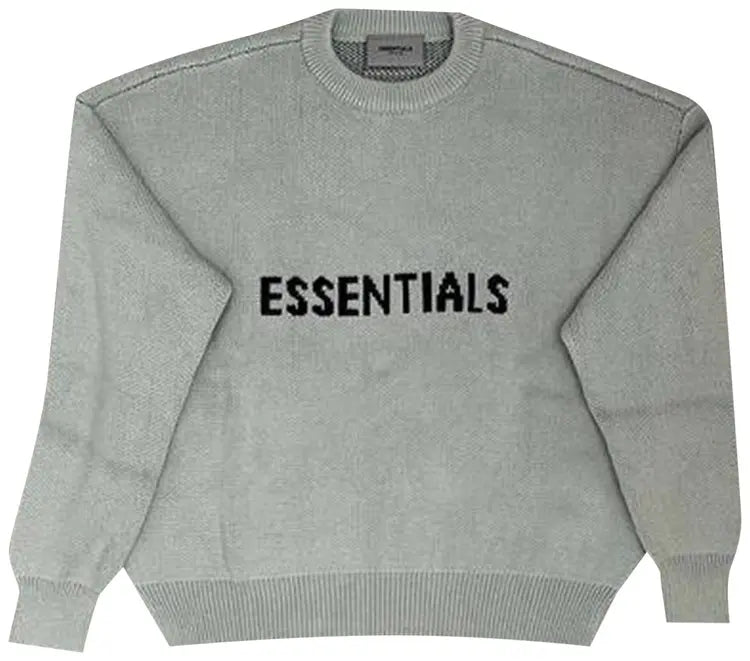 FEAR OF GOD FOG ESSENTIALS Knit Sweatshirt - Concrete