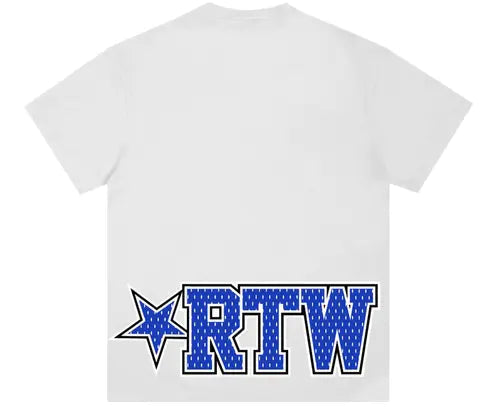 Corteiz CRTZ Star Mesh T-Shirt - White/Blue