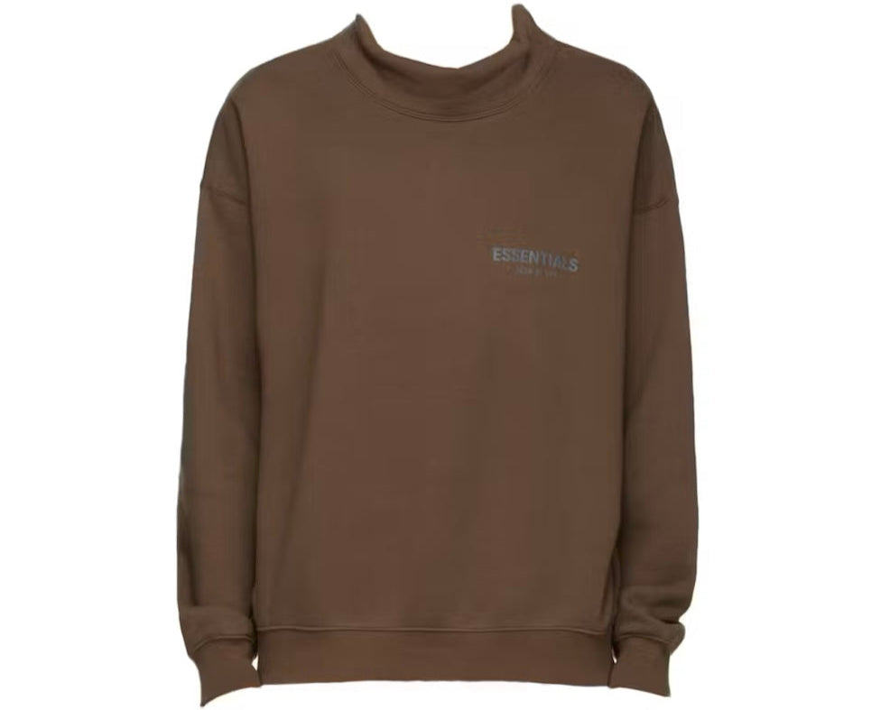 FEAR OF GOD FOG ESSENTIALS Mockneck - Rain Drum Brown (USA Exclusive)