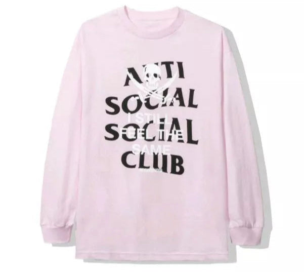 Anti Social Social Club ASSC x Neighborhood Black Jack L/S Tee - Pink