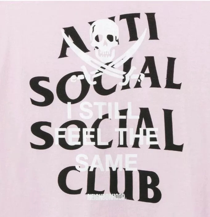 Anti Social Social Club ASSC x Neighborhood Black Jack L/S Tee - Pink